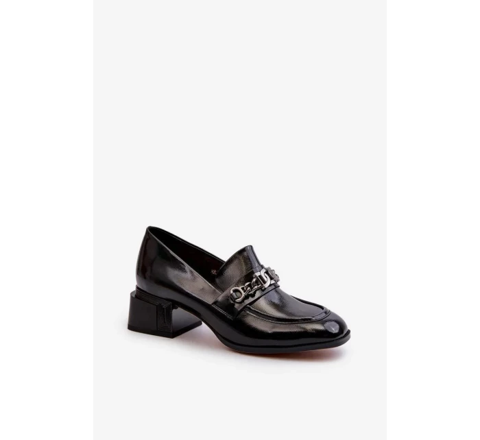 Dámske čižmy na podpätku MR38-960 Black - D§A