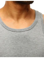 Pánské tílko bez potisku šedé Dstreet model 21962215 - FashionStreet Pánské tílko bez potisku šedé Dstreet model 21962215 - FashionStreet