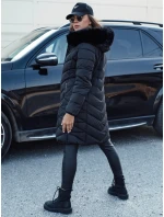 prošívaná dámská zimní bunda s kapucí černá Dstreet model 21980341 - FashionStreet