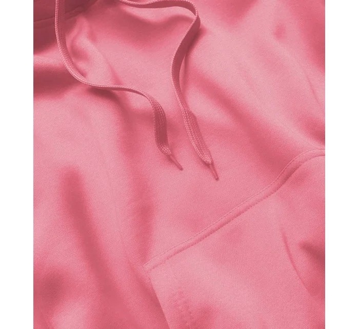 Cukrovo ružová dámska tepláková mikina (W02-58) Cukrovo ružová dámska tepláková mikina (W02-58)