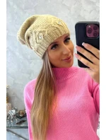 Dámská čepice  béžová model 18752337 - K-Fashion