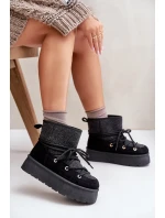 Sněhule S Na Platformě Černé model 21676673 - Boto