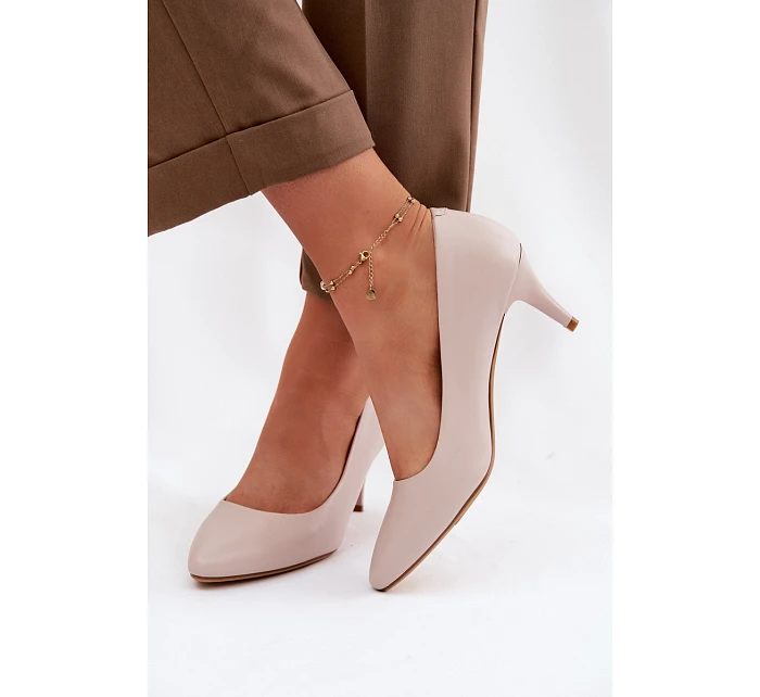 Lodičky z eko kůže Sergio Leone světle šedé