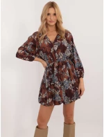 Sukienka DHJ SK  brązowy model 20572077 - FPrice