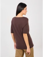 Tričko RV TS A1090.30 tmavohnedé