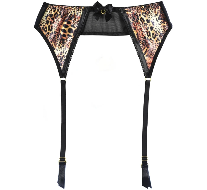 Podväzkový pás V-10402 čierny/"panter" - Axami