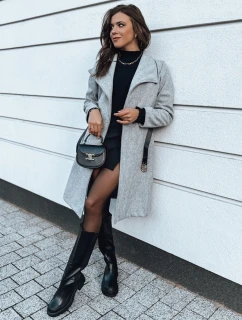 CELESTIA dámsky kabát svetlosivý FashionStreet NY0649