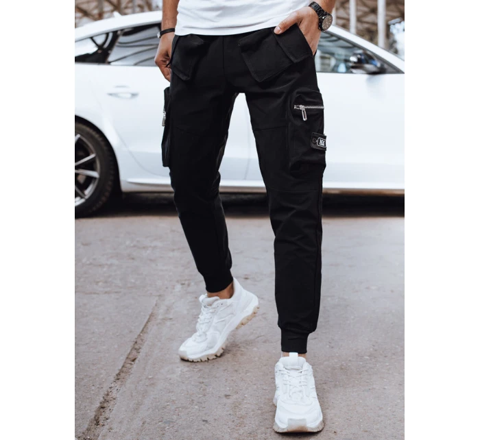 Pánske bojové nohavice čierne FashionStreet UX4299