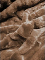 Dámska zimná bunda na kožušine zelená (m21312)