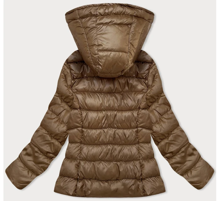 Dámska prešívaná zimná bunda s kapucňou v hnedej farbe (YP-22075-101) Dámska prešívaná zimná bunda s kapucňou v hnedej farbe (YP-22075-101)