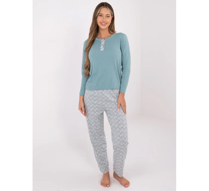 Piżama DU PI FP model 21800539 mietowy - FPrice