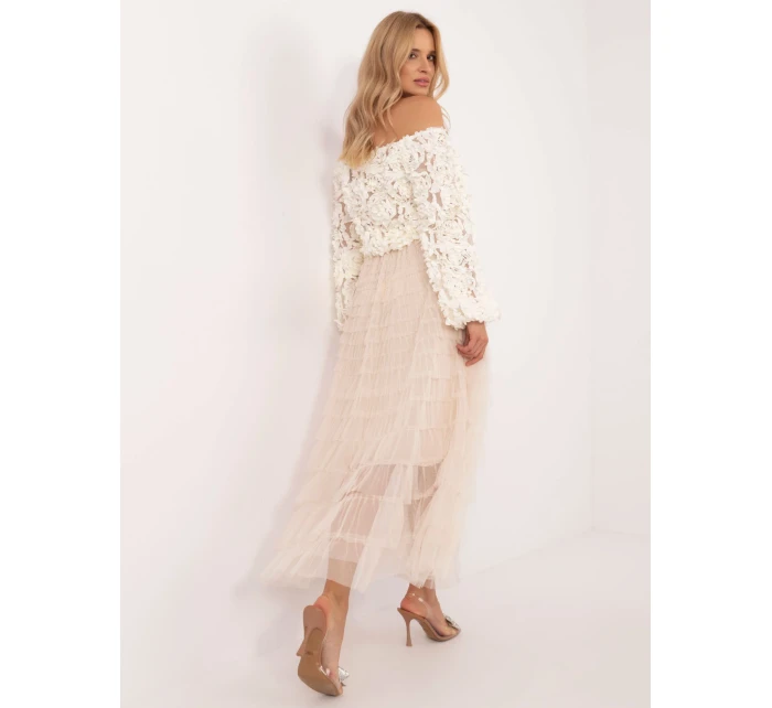 Spódnica TW SD BI model 21788970 beżowy - FPrice Spódnica TW SD BI model 21788970 beżowy - FPrice