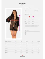 Dokonalý župan Allunes peignoir - Obsessive Dokonalý župan Allunes peignoir - Obsessive