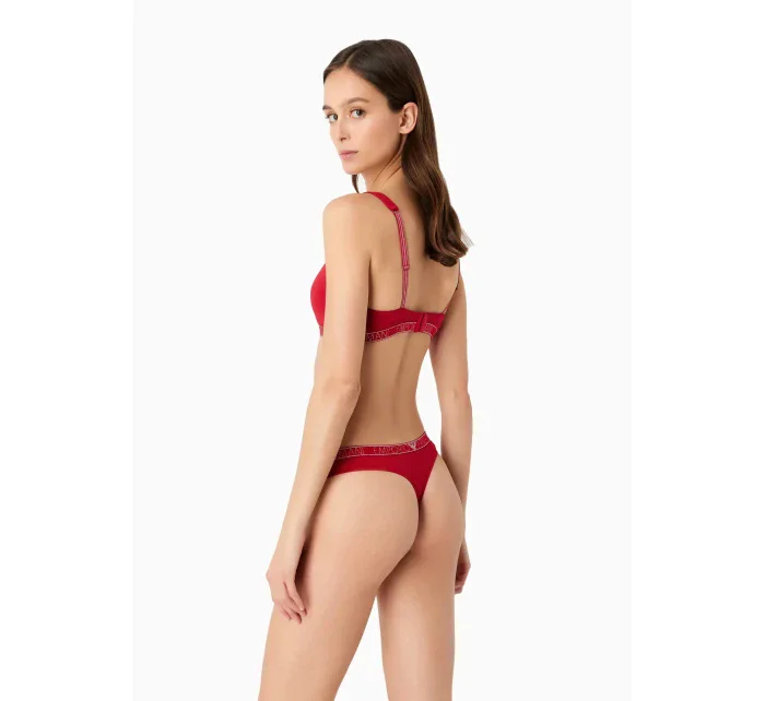Dámske tangá 2PACK 163333 3F223 00173 červené - Emporio Armani