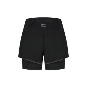 Rogelli dámske šortky 2v1 DISTANCE black S
