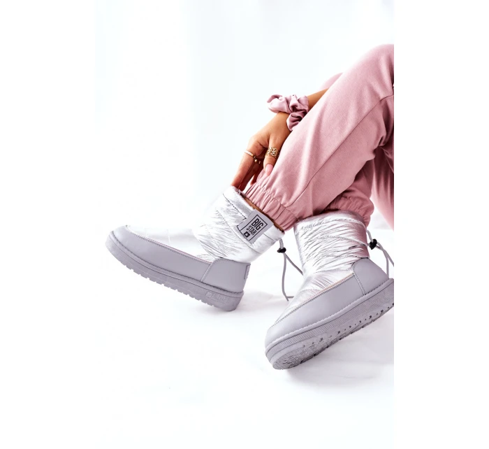 Dámské Sněhule Big Star model 21561942 Stříbrné - Big Star Shoes Dámské Sněhule Big Star model 21561942 Stříbrné - Big Star Shoes