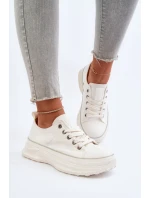 Dámské tenisky na masivní podrážce Big Star model 21653744 Bílé - Big Star Shoes