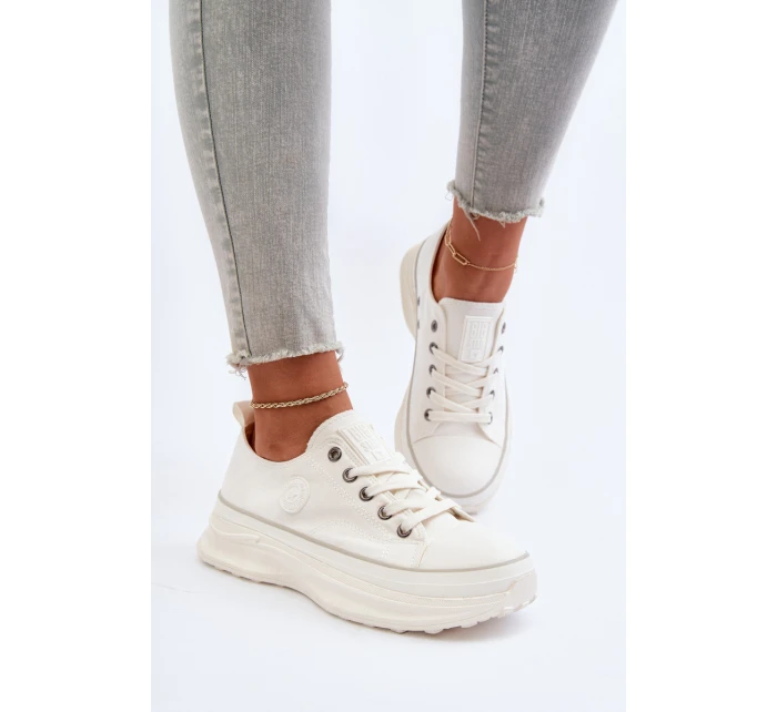 Dámské tenisky na masivní podrážce Big Star model 21653744 Bílé - Big Star Shoes