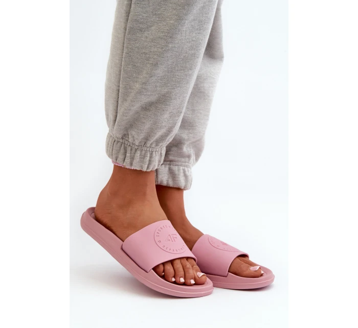 Damskie Klapki 4FMM00FFLIF045-56S Różowe Damskie Klapki 4FMM00FFLIF045-56S Różowe