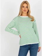 Dámsky sveter LC SW 6006 .22 biele a zelené - FPrice