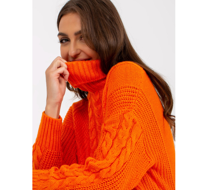 Dámsky sveter LC SW 8015 oranžový