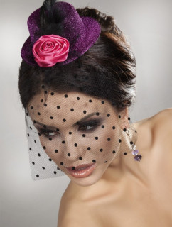 LivCo Corsetti Fashion Mini Top Hat Model 10 Violet