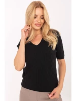 Sveter s krátkym rukávom model 217334 Továrenská cena Sveter s krátkym rukávom model 217334 Továrenská cena