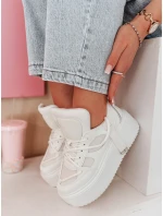 UPSOLE dámske tenisky na vysokej platforme biele FashionStreet ZY0849 UPSOLE dámske tenisky na vysokej platforme biele FashionStreet ZY0849