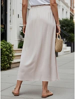 Spódnica damska maxi z w beżowa model 22210626 - FashionStreet Spódnica damska maxi z w beżowa model 22210626 - FashionStreet