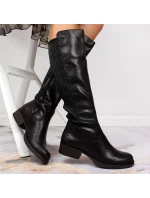 Kožené boty Rieker W model 21891294 černá - Inny