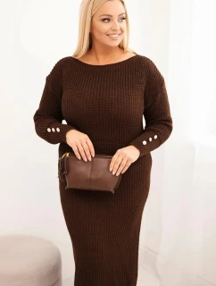 Dámská  Plus Size s čokoládová model 21439238 - K-Fashion
