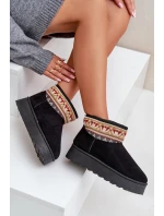 Śniegowce Damskie Ze Wzorem Na Platformie Czarne Avatharia Śniegowce Damskie Ze Wzorem Na Platformie Czarne Avatharia