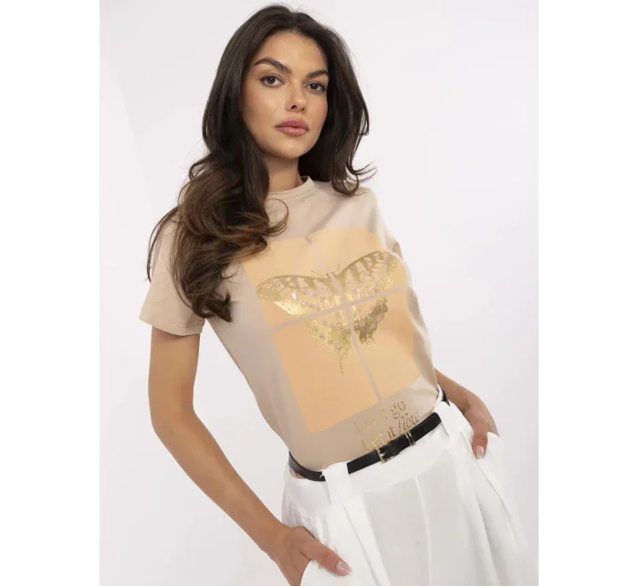 Tričko CLM TS 1704.85 camel