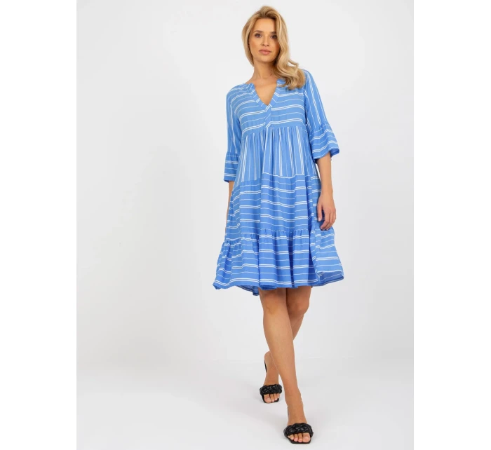 Dámské šaty model 18132711 modré - FPrice