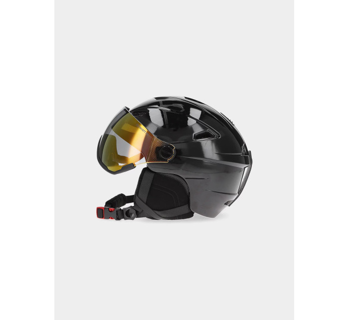Dámská lyžařská helma s vestavěnými brýlemi 4FWAW23AHELF032-20S černá - 4F