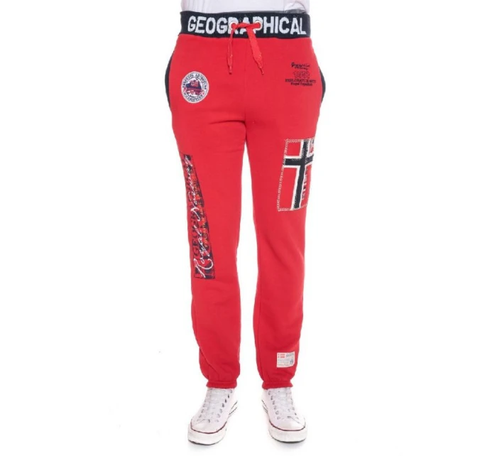 Pánské tepláky model 21889940 Červená vzor - Geographical Norway