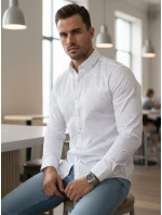 Koszula męska slim fit  biała model 22007701 - FashionStreet