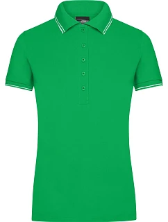 JN Dámské piqué polo 02.0 green/white model 22494680 - Daiber