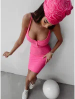 Dámské šaty model 18593248 neonově růžové - Ola Voga