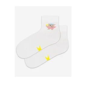 TENKÉ PONOŽKY BARVA 2-6 LET DÍVKY BÍLÁ 21/23