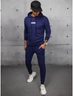 Pánske tmavomodré tepláky FashionStreet AX0687 Pánske tmavomodré tepláky FashionStreet AX0687