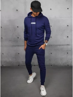 Pánske tmavomodré tepláky FashionStreet AX0687