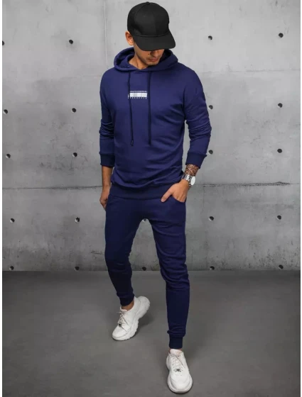 Pánske tmavomodré tepláky FashionStreet AX0687 Pánske tmavomodré tepláky FashionStreet AX0687