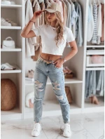 Dámské džínové kalhoty regular fit blue Dstreet model 21985242 - FashionStreet