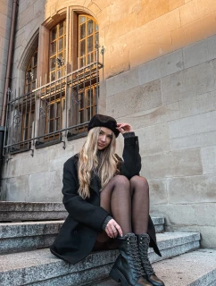 Dámské trapery kotníkové boty z eko kůže černé model 21744751 - Boto