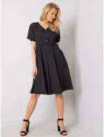 Šaty 217 SK model 15090849 černá - FPrice Šaty 217 SK model 15090849 černá - FPrice