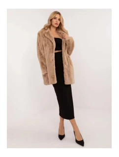 Dámsky kabát TW CZ BI G230119.32 svetlohnedý - Fashion Classic