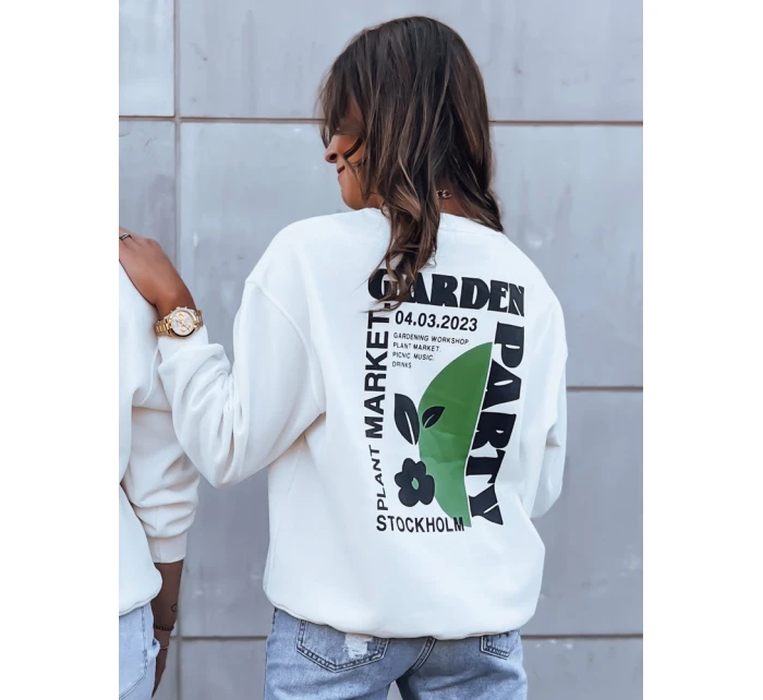 Dámska mikina HEARTBEAT biela FashionStreet BY1214