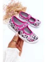 Dziecięce Papcie Baleriny Befado 114X521 Szaro-Różowe