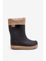 Dziecięce Kalosze Z Ocieplaczem Snow Wave Gokids 981 Czarno-Beżowe Dziecięce Kalosze Z Ocieplaczem Snow Wave Gokids 981 Czarno-Beżowe